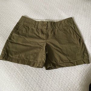 Loft khaki shorts; size 2